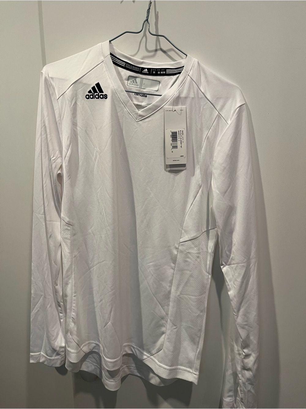 Adidas Woman’s White Long-Sleeve Performance Shirt Medium